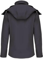 Kariban Női kapucnis softshell dzseki, Kariban KA414, Titanium-4XL (ka414tit-4xl)