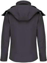 Kariban Női kapucnis softshell dzseki, Kariban KA414, Titanium-4XL (ka414tit-4xl)