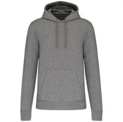 Kariban Férfi organikus kapucnis pulóver, Kariban KA4027, Grey Heather-S (ka4027grh-s)