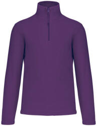 Kariban Uniszex galléros, 1/4 cipzáras mikropolár pulóver, Kariban KA912, Purple-2XL (ka912pu-2xl)