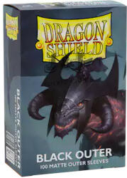 Dragon Shield Matte Outer Sleeves - Standard Size - Black - Fekete (100db/csomag)