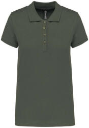 Kariban Női galléros piké póló, rövid ujjú, Kariban KA255, Dark Khaki-XS (ka255dkh-xs)