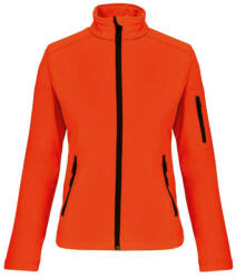 Kariban Női 3 rétegű softshell dzseki, Kariban KA400, Fluorescent Orange-L (ka400for-l)