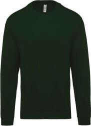 Kariban Uniszex kereknyakú pulóver, Kariban KA474, Forest Green-4XL (ka474fo-4xl)