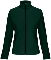 Kariban Női 3 rétegű softshell dzseki, Kariban KA400, Bottle Green-L (ka400bg-l)