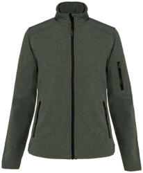 Kariban Női 3 rétegű softshell dzseki, Kariban KA400, Marl Green-M (ka400mgn-m)