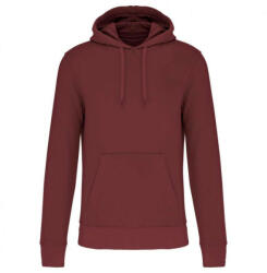 Kariban Férfi organikus kapucnis pulóver, Kariban KA4027, Wine-XL (ka4027wn-xl)