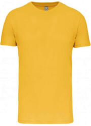 Kariban Férfi organikus rövid ujjú póló, Kariban KA3025IC, Yellow-L (ka3025icye-l)