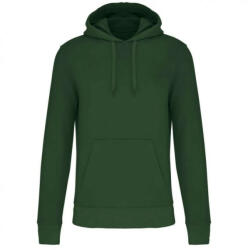 Kariban Férfi organikus kapucnis pulóver, Kariban KA4027, Forest Green-L (ka4027fo-l)