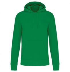 Kariban Férfi organikus kapucnis pulóver, Kariban KA4027, Kelly Green-3XL (ka4027kl-3xl)