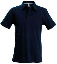 Kariban Férfi rövid ujjú galléros piké póló, Kariban KA241, Navy-2XL (ka241nv-2xl)