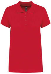 Kariban Női galléros piké póló, rövid ujjú, Kariban KA255, Red-XL (ka255re-xl)