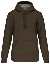 Kariban Uniszex vastag kapucnis pulóver, Kariban KA443, Dark Khaki-4XL (ka443dkh-4xl)