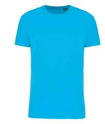 Kariban Uniszex körkötött organikus póló rövid ujjú, Kariban KA3032IC, Sea Turquoise-XS (ka3032icset-xs)