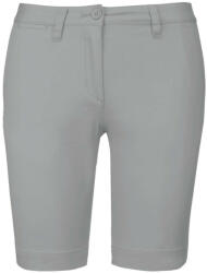 Kariban Női mosott hatású bermuda, Kariban KA751, Fine Grey-40 (ka751fg-40)