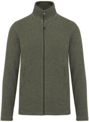 Kariban Uniszex FALCO cipzáras mikropolár pulóver, Kariban KA911, Green Marble Heather-2XL (ka911gmh-2xl)