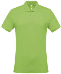 Kariban Férfi galléros piké póló, rövid ujjú, Kariban KA254, Lime-XL (ka254li-xl)