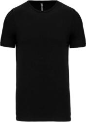 Kariban Férfi rövid ujjú környakas sztreccs póló, Kariban KA3012, Black-3XL (ka3012bl-3xl)
