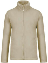 Kariban Uniszex FALCO cipzáras mikropolár pulóver, Kariban KA911, Beige-4XL (ka911be-4xl)
