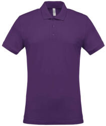 Kariban Férfi galléros piké póló, rövid ujjú, Kariban KA254, Purple-3XL (ka254pu-3xl)