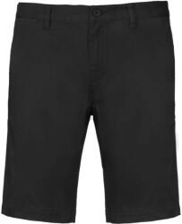 Kariban Férfi mosott hatású bermuda, Kariban KA750, Black-52 (ka750bl-52)