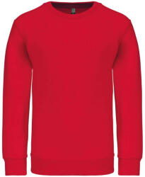 Kariban Gyermek környakas pulóver, Kariban KA475, Red-8/10 (ka475re-8-10)