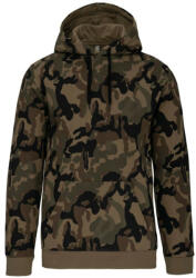 Kariban Férfi kapucnis pulóver, Kariban KA476, Olive Camouflage-S (ka476olc-s)