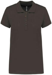 Kariban Női galléros piké póló, rövid ujjú, Kariban KA255, Dark Grey-S (ka255dg-s)