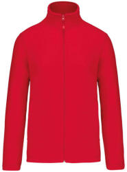Kariban Uniszex cipzáras mikropolár pulóver, Kariban KA9102, Red-XL (ka9102re-xl)