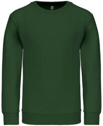 Kariban Gyermek környakas pulóver, Kariban KA475, Forest Green-12/14 (ka475fo-12-14)