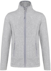 Kariban Női MAUREEN cipzáras polár pulóver, Kariban KA907, Ash Heather-XL (ka907ash-xl)