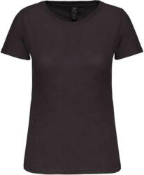 Kariban Női organikus kereknyakú rövid ujjú póló, Kariban KA3026IC, Dark Grey-M (ka3026icdg-m)