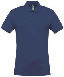 Kariban Férfi galléros piké póló, rövid ujjú, Kariban KA254, Deep Blue-3XL (ka254deeb-3xl)