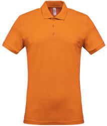 Kariban Férfi galléros piké póló, rövid ujjú, Kariban KA254, Orange-L (ka254or-l)