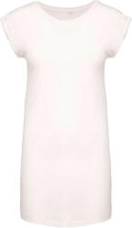 Kariban Női hosszú pólóruha, rövid ujjú, Kariban KA388, Off White-L/XL (ka388owh-l-xl)