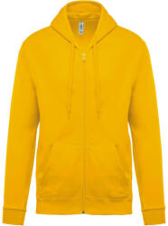 Kariban Uniszex cipzáros kapucnis pulóver, Kariban KA479, Yellow-4XL (ka479ye-4xl)