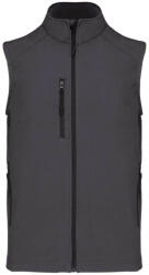 Kariban Férfi 3 rétegű softshell mellény, Kariban KA403, Titanium-3XL (ka403ti-3xl)