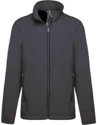 Kariban Férfi két rétegű softshell dzseki, Kariban KA424, Titanium-S (ka424tit-s)