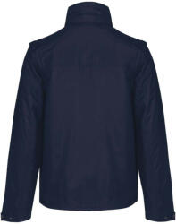 Kariban Uniszex levehető ujjú bélelt kabát, Kariban KA639, Navy/Grey-3XL (ka639nv-gr-3xl)