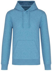 Kariban Férfi organikus kapucnis pulóver, Kariban KA4027, Cloudy Blue Heather-M (ka4027cbh-m)