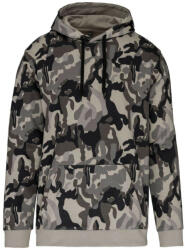 Kariban Férfi kapucnis pulóver, Kariban KA476, Grey Camouflage-L (ka476gcm-l)