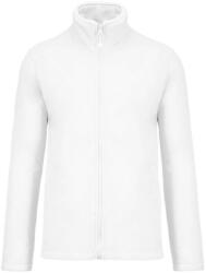 Kariban Uniszex FALCO cipzáras mikropolár pulóver, Kariban KA911, White-4XL (ka911wh-4xl)