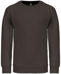 Kariban Gyermek környakas pulóver, Kariban KA475, Dark Grey-12/14 (ka475dg-12-14)