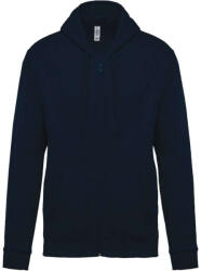Kariban Uniszex cipzáros kapucnis pulóver, Kariban KA479, Navy-2XL (ka479nv-2xl)