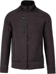 Kariban Férfi poliészter cipzáras dzseki, Kariban KA9106, Dark Grey Melange-2XL (ka9106dagm-2xl)