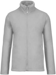 Kariban Uniszex FALCO cipzáras mikropolár pulóver, Kariban KA911, Snow Grey-4XL (ka911sngr-4xl)