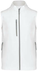 Kariban Férfi 3 rétegű softshell mellény, Kariban KA403, White-4XL (ka403wh-4xl)