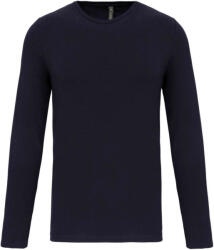 Kariban Férfi hosszú ujjú kereknyakú sztreccs póló, Kariban KA3016, Navy-XL (ka3016nv-xl)