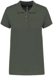 Kariban Női galléros piké póló, rövid ujjú, Kariban KA255, Dark Khaki-3XL (ka255dkh-3xl)