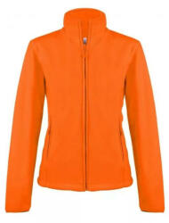Kariban Női MAUREEN cipzáras polár pulóver, Kariban KA907, Fluorescent Orange-S (ka907for-s)